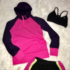 Pink & Navy Nike Hoodie
